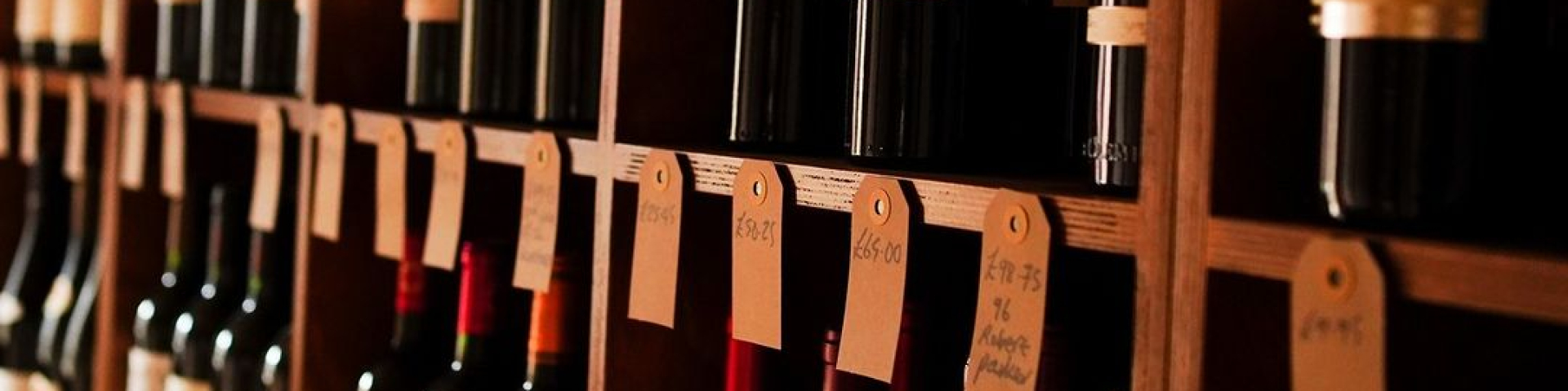 Shelves filled with bottles of wine